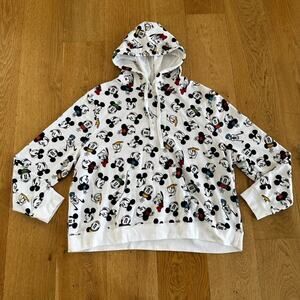Disney Hooded Top in White Multi
